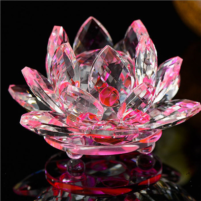 crystal lotus figurines