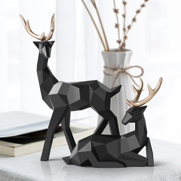 Resin Deer Sculpture