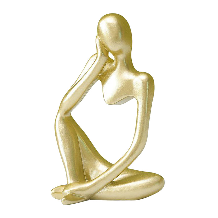 Abstract Thinker Resin Sculpture