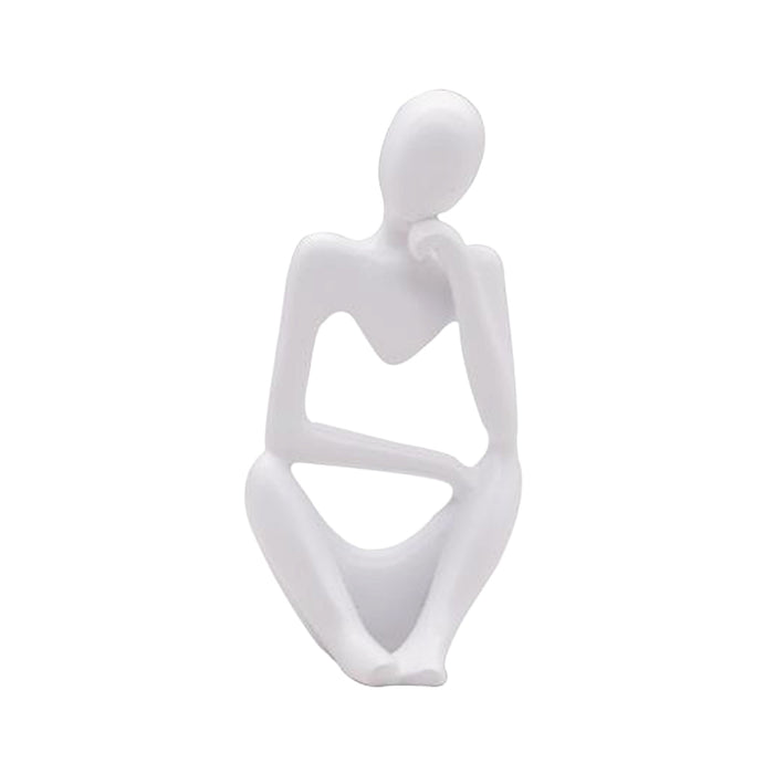 Abstract Thinker Resin Sculpture