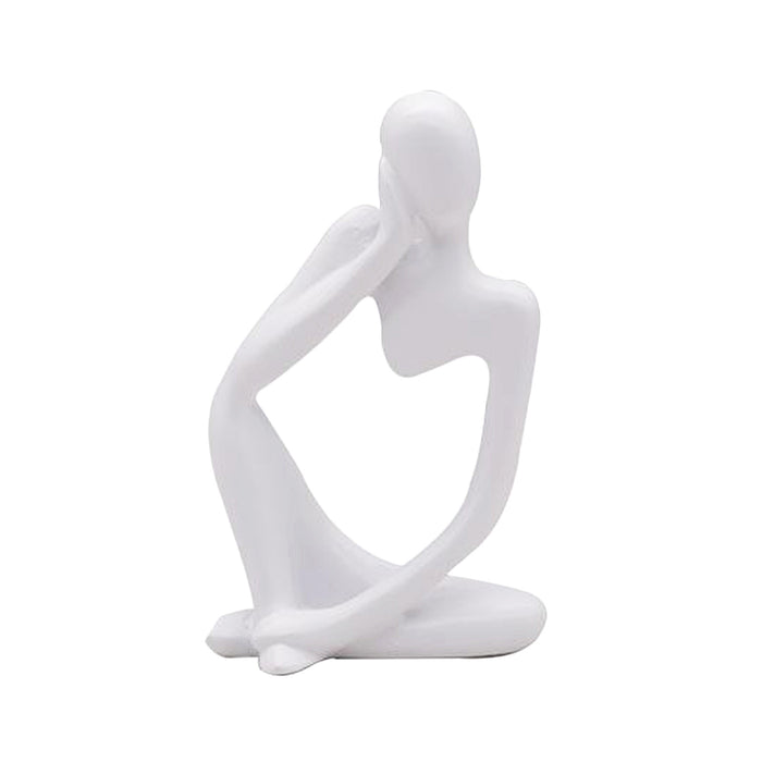 Abstract Thinker Resin Sculpture