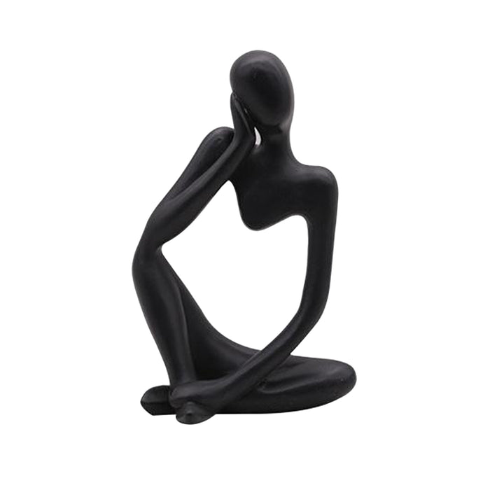 Abstract Thinker Resin Sculpture