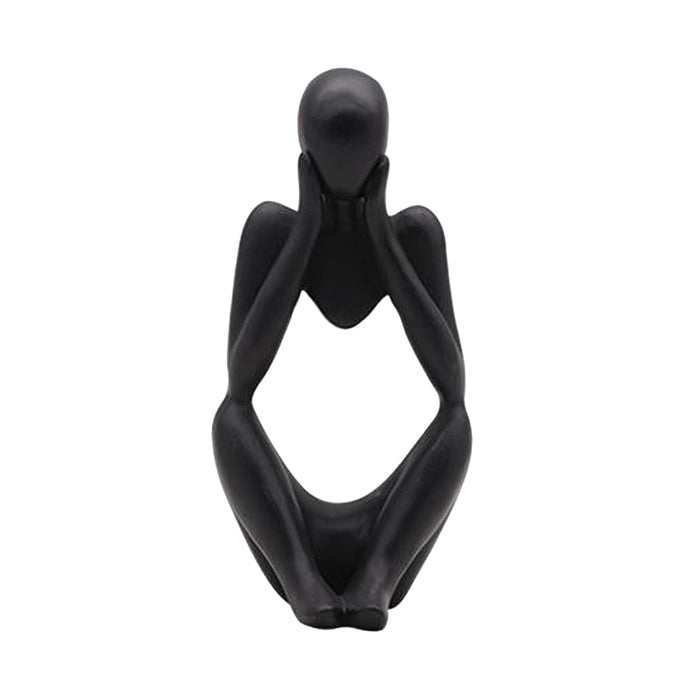 Abstract Thinker Resin Sculpture