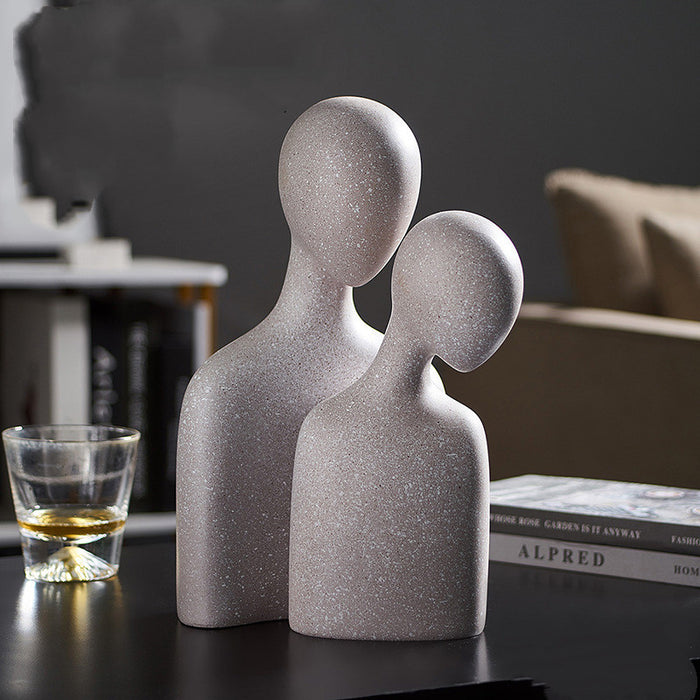 Modern Abstract Love Sculpture