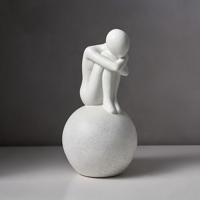 Modern Abstract Love Sculpture