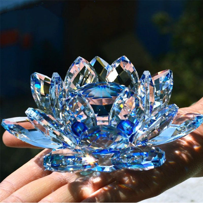crystal lotus figurines
