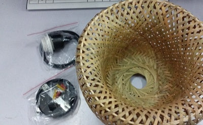 Garden Bamboo Woven Chandelier