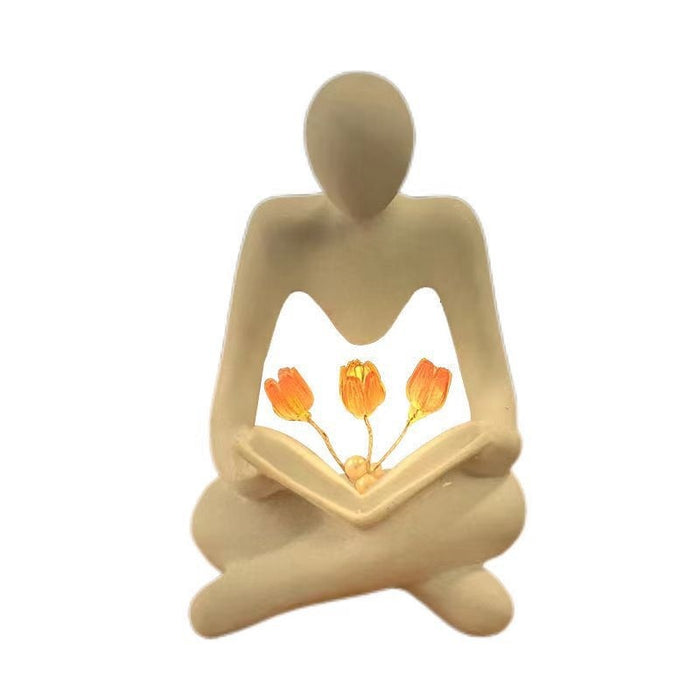 Nordic Thinker Light statue