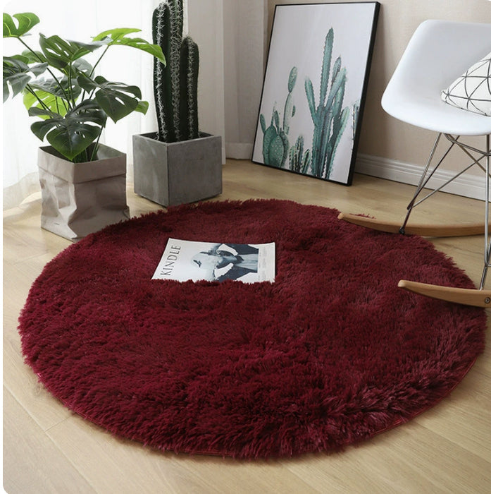 Fluffy Round Rug